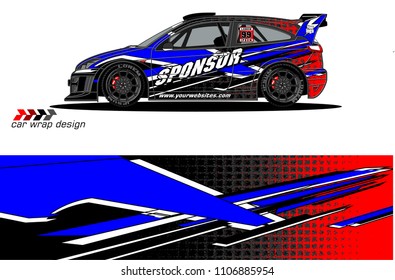 car graphic background vector. abstract racing livery design for vehicle vinyl wrap 