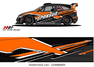 car graphic background vector. abstract racing livery design for vehicle vinyl wrap 
