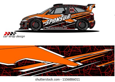car graphic background vector. abstract racing livery design for vehicle vinyl wrap 