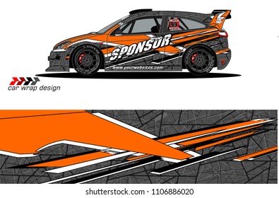 car graphic background vector. abstract racing livery design for vehicle vinyl wrap 