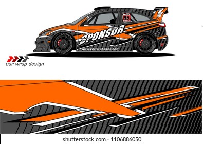 car graphic background vector. abstract racing livery design for vehicle vinyl wrap 