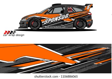 car graphic background vector. abstract racing livery design for vehicle vinyl wrap 