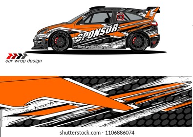 car graphic background vector. abstract racing livery design for vehicle vinyl wrap 