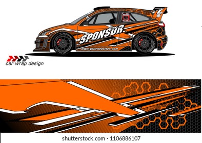 car graphic background vector. abstract racing livery design for vehicle vinyl wrap 