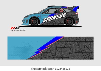 car graphic background vector. abstract racing livery design for vehicle vinyl wrap 