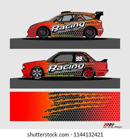 car graphic background vector. abstract racing livery design for vehicle vinyl wrap 