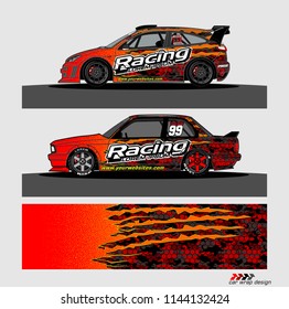 car graphic background vector. abstract racing livery design for vehicle vinyl wrap 