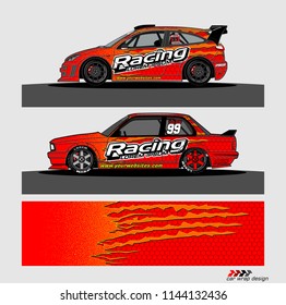 car graphic background vector. abstract racing livery design for vehicle vinyl wrap 