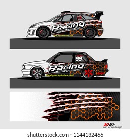 car graphic background vector. abstract racing livery design for vehicle vinyl wrap 
