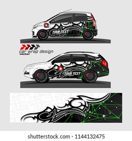 car graphic background vector. abstract racing livery design for vehicle vinyl wrap 