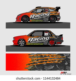 car graphic background vector. abstract racing livery design for vehicle vinyl wrap 