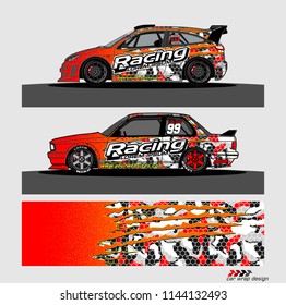 car graphic background vector. abstract racing livery design for vehicle vinyl wrap 