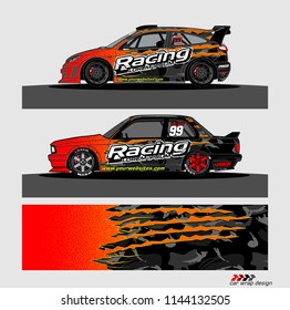 car graphic background vector. abstract racing livery design for vehicle vinyl wrap 