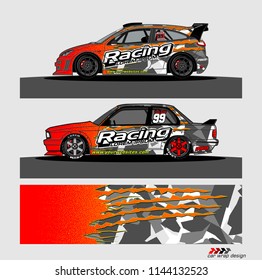 car graphic background vector. abstract racing livery design for vehicle vinyl wrap 