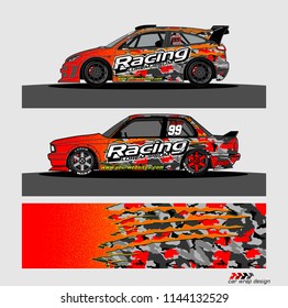 car graphic background vector. abstract racing livery design for vehicle vinyl wrap 