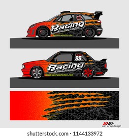 car graphic background vector. abstract racing livery design for vehicle vinyl wrap