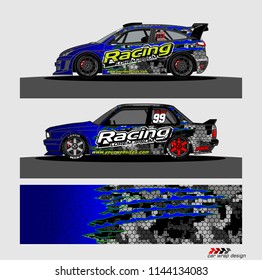 car graphic background vector. abstract racing livery design for vehicle vinyl wrap