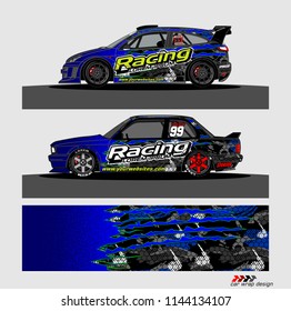 car graphic background vector. abstract racing livery design for vehicle vinyl wrap