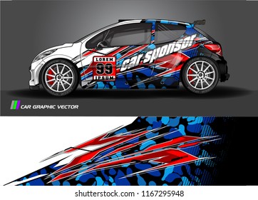 car graphic background vector. abstract  livery design for vehicle decal vinyl wrap 