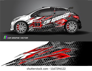 car graphic background vector. abstract  livery design for vehicle decal vinyl wrap 