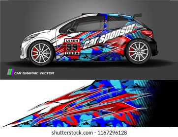 car graphic background vector. abstract  livery design for vehicle decal vinyl wrap 