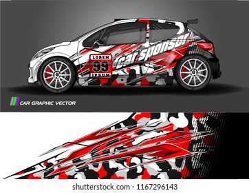 car graphic background vector. abstract  livery design for vehicle decal vinyl wrap 