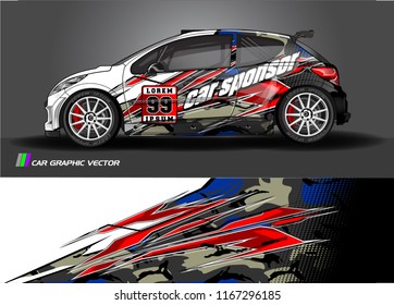car graphic background vector. abstract  livery design for vehicle decal vinyl wrap 