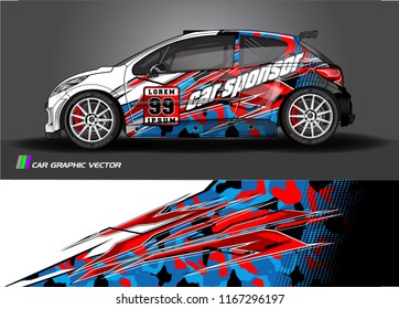 car graphic background vector. abstract  livery design for vehicle decal vinyl wrap 