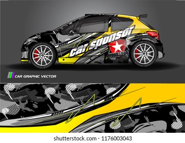 car graphic background vector. abstract racing livery design for vehicle vinyl wrap 