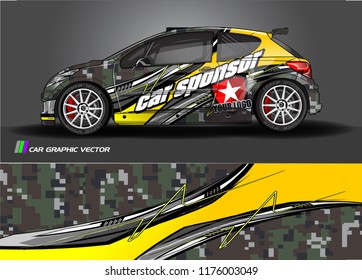 car graphic background vector. abstract racing livery design for vehicle vinyl wrap 