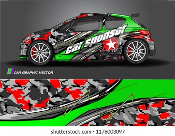 car graphic background vector. abstract racing livery design for vehicle vinyl wrap 