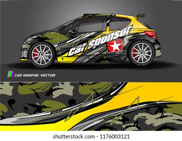 car graphic background vector. abstract racing livery design for vehicle vinyl wrap 