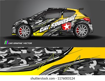 car graphic background vector. abstract racing livery design for vehicle vinyl wrap 