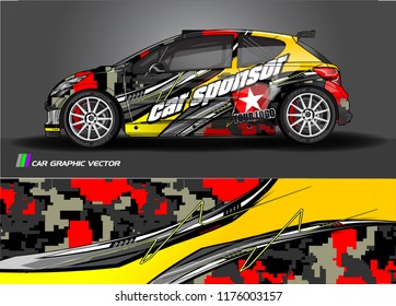 car graphic background vector. abstract racing livery design for vehicle vinyl wrap 