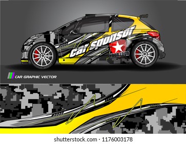 car graphic background vector. abstract racing livery design for vehicle vinyl wrap 