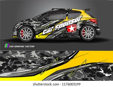 car graphic background vector. abstract racing livery design for vehicle vinyl wrap 