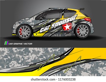 car graphic background vector. abstract racing livery design for vehicle vinyl wrap 