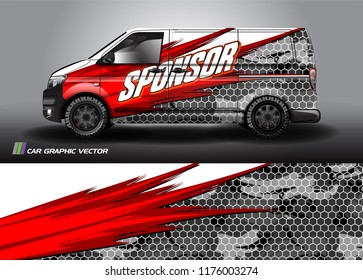 car graphic background vector. abstract racing livery design for vehicle vinyl wrap 