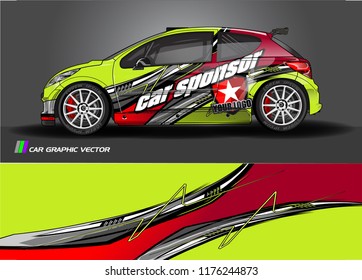 car graphic background vector. abstract racing livery design for vehicle vinyl wrap 