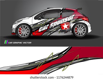 car graphic background vector. abstract racing livery design for vehicle vinyl wrap 