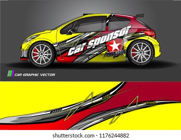 car graphic background vector. abstract racing livery design for vehicle vinyl wrap 