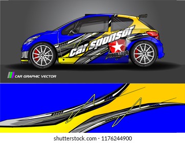 car graphic background vector. abstract racing livery design for vehicle vinyl wrap 