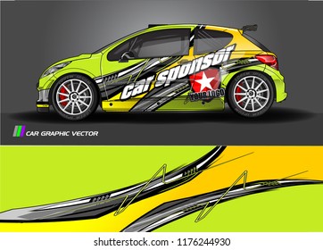 car graphic background vector. abstract racing livery design for vehicle vinyl wrap 