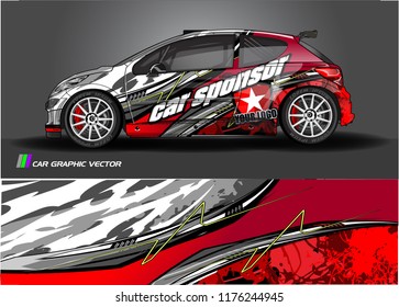 car graphic background vector. abstract racing livery design for vehicle vinyl wrap 