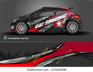car graphic background vector. abstract racing livery design for vehicle vinyl wrap 