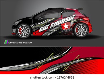 car graphic background vector. abstract racing livery design for vehicle vinyl wrap 