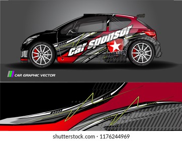 car graphic background vector. abstract racing livery design for vehicle vinyl wrap 