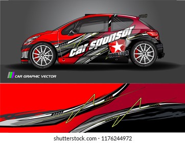 car graphic background vector. abstract racing livery design for vehicle vinyl wrap 