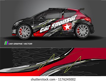 car graphic background vector. abstract racing livery design for vehicle vinyl wrap 