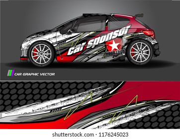 car graphic background vector. abstract racing livery design for vehicle vinyl wrap 